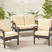 Simone Loveseat and Club Chair Cushions Set by Christopher Knight Home