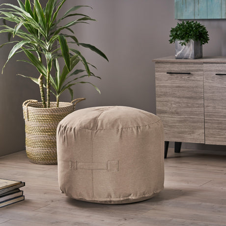 Simpao Water-resistant Outdoor Ottoman Pouf by Christopher Knight Home