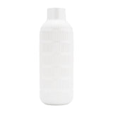 Simple Ceramic Vase Contemporary Pearl Stripe 21" Vase for Floral Arrangements Stylish Table Centerpiece Home,