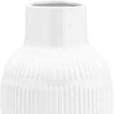 Simple Ceramic Vase Contemporary Pearl Stripe 21" Vase for Floral Arrangements Stylish Table Centerpiece Home,