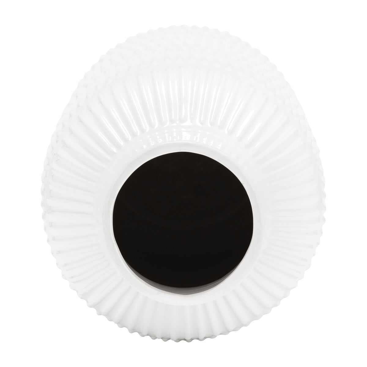Simple Ceramic Vase Contemporary Pearl Stripe 21" Vase for Floral Arrangements Stylish Table Centerpiece Home,