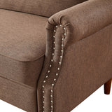 Simple Contemporary Style Living Room Sofa with Nailhead Decor