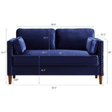 Simple Contemporary Style Living Room Sofa with Nailhead Decor