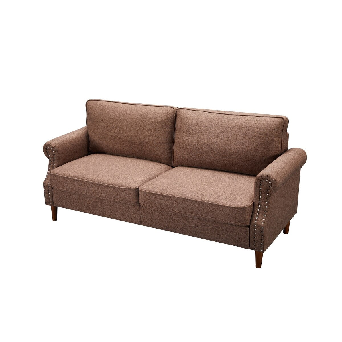 Simple Contemporary Style Living Room Sofa with Nailhead Decor