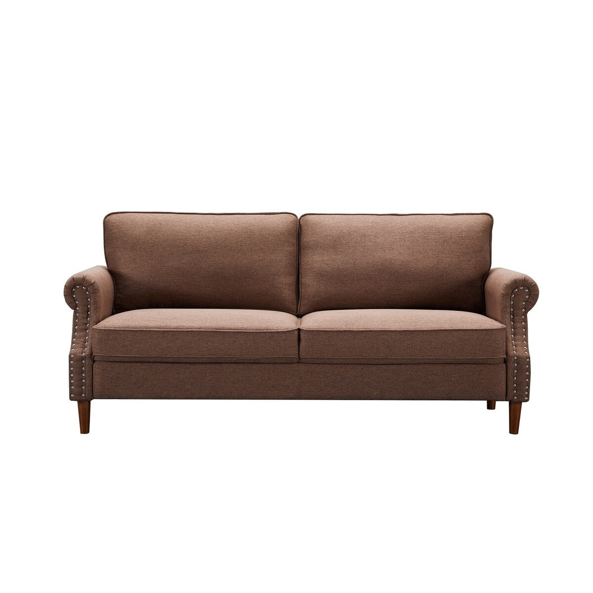Simple Contemporary Style Living Room Sofa with Nailhead Decor