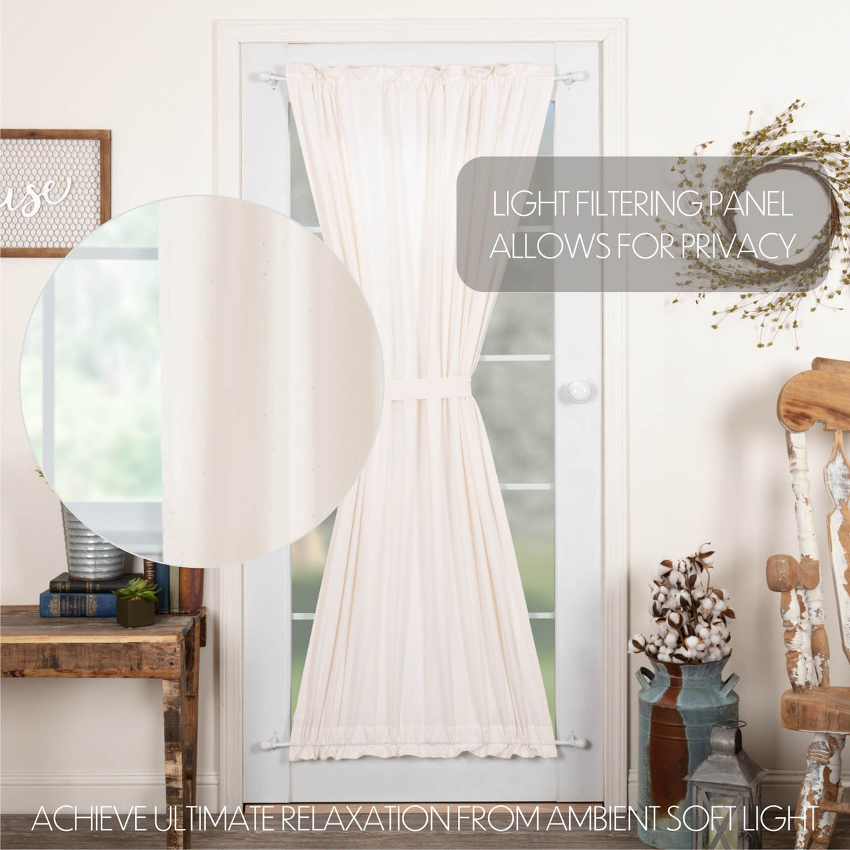 Simple Life Flax Door Panel - Door Panel 72x40 - Door Panel 72x40