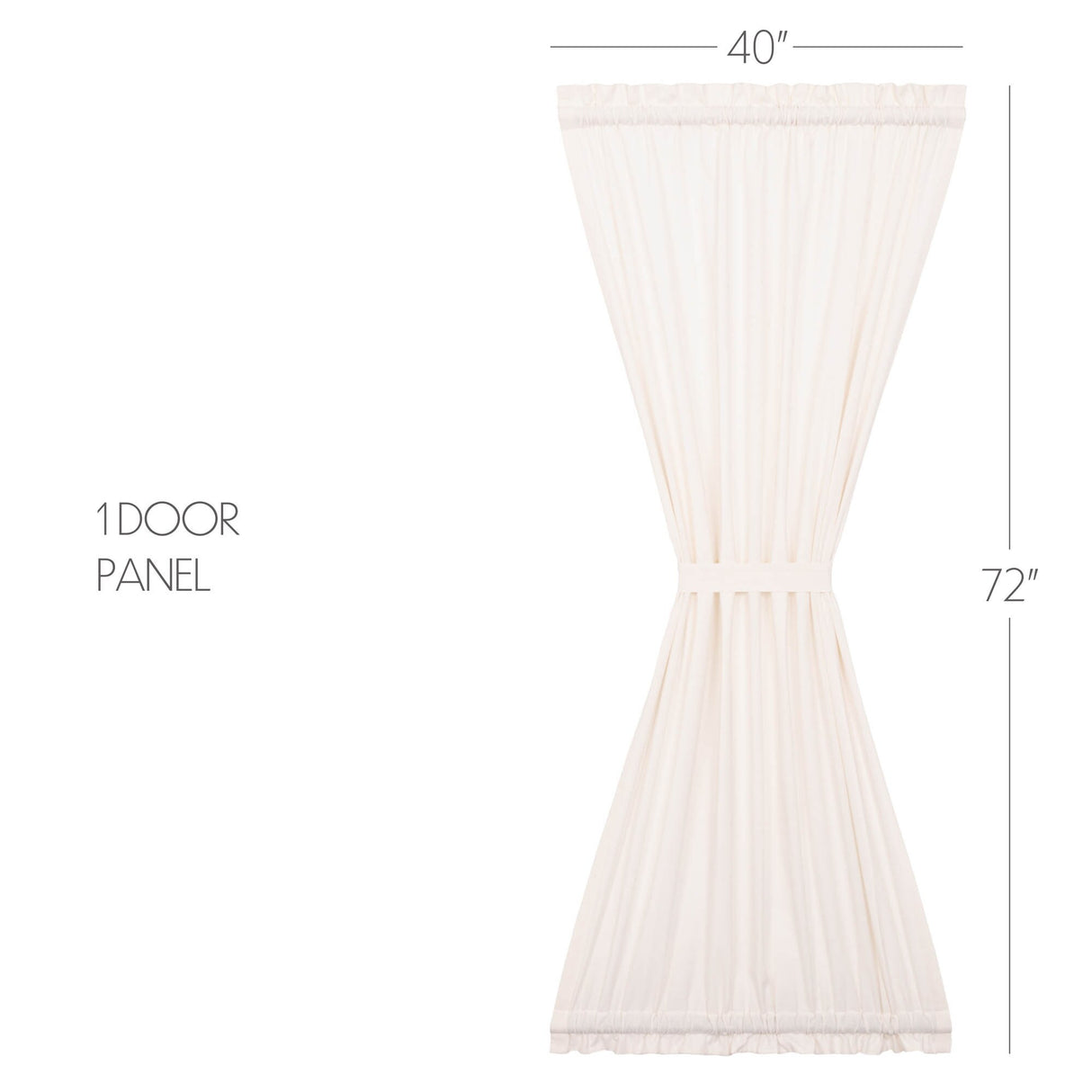 Simple Life Flax Door Panel - Door Panel 72x40 - Door Panel 72x40