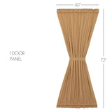 Simple Life Flax Door Panel - Door Panel 72x40 - Door Panel 72x40