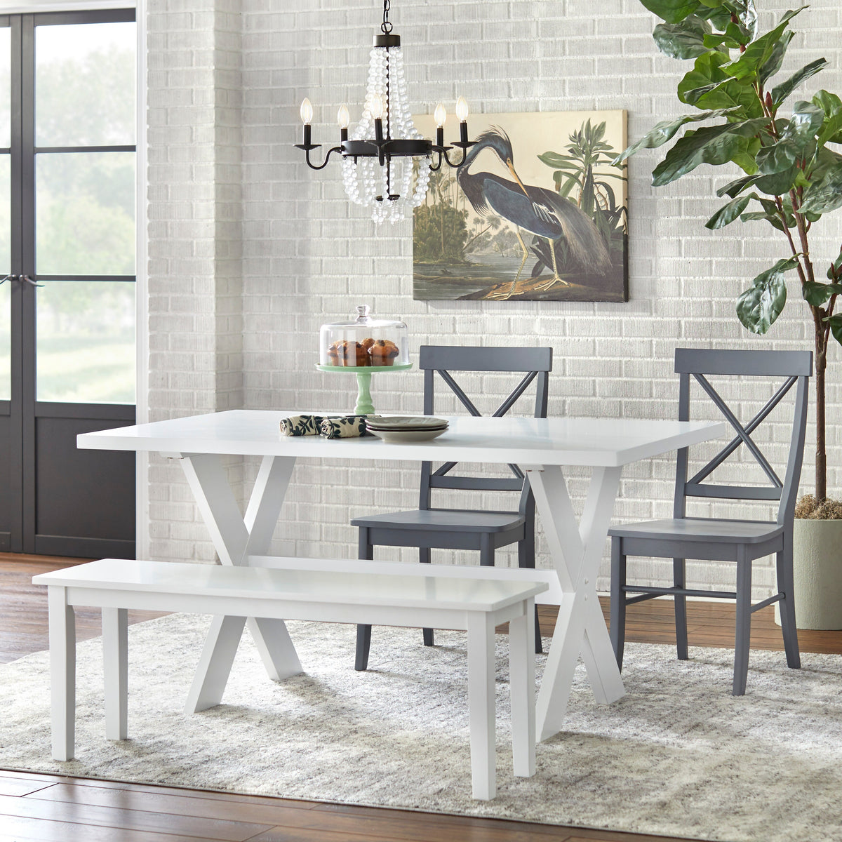 Simple Living 4-piece Sumner Dining Set with Dining Bench