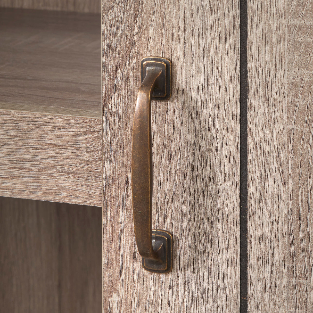 Simple Living Glasbern Barn Door Bookcase