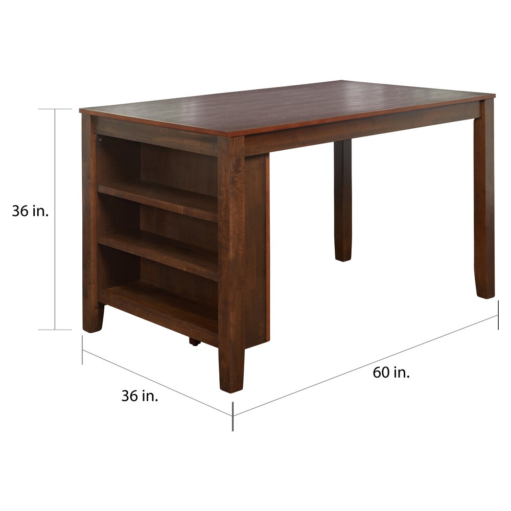 Simple Living Keaton Counter Height Dining Table with Storage