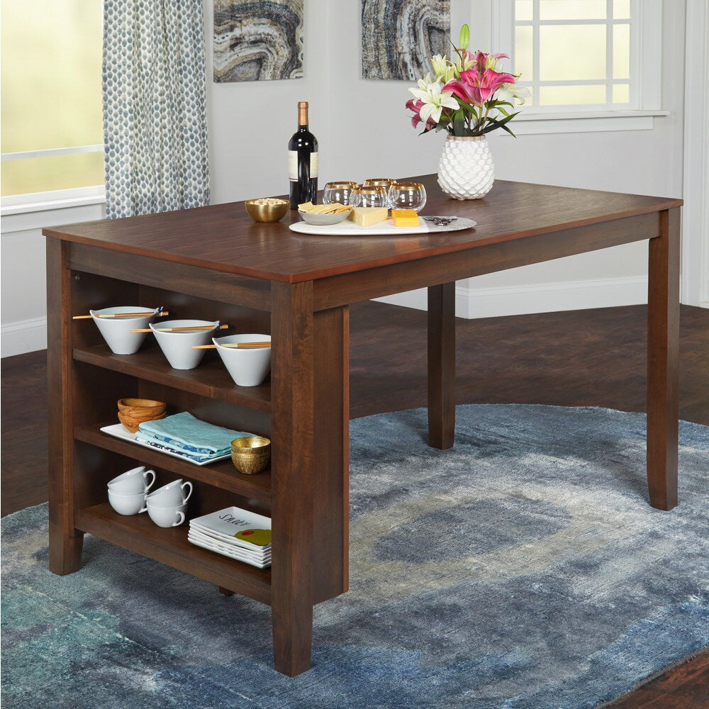 Simple Living Keaton Counter Height Dining Table with Storage