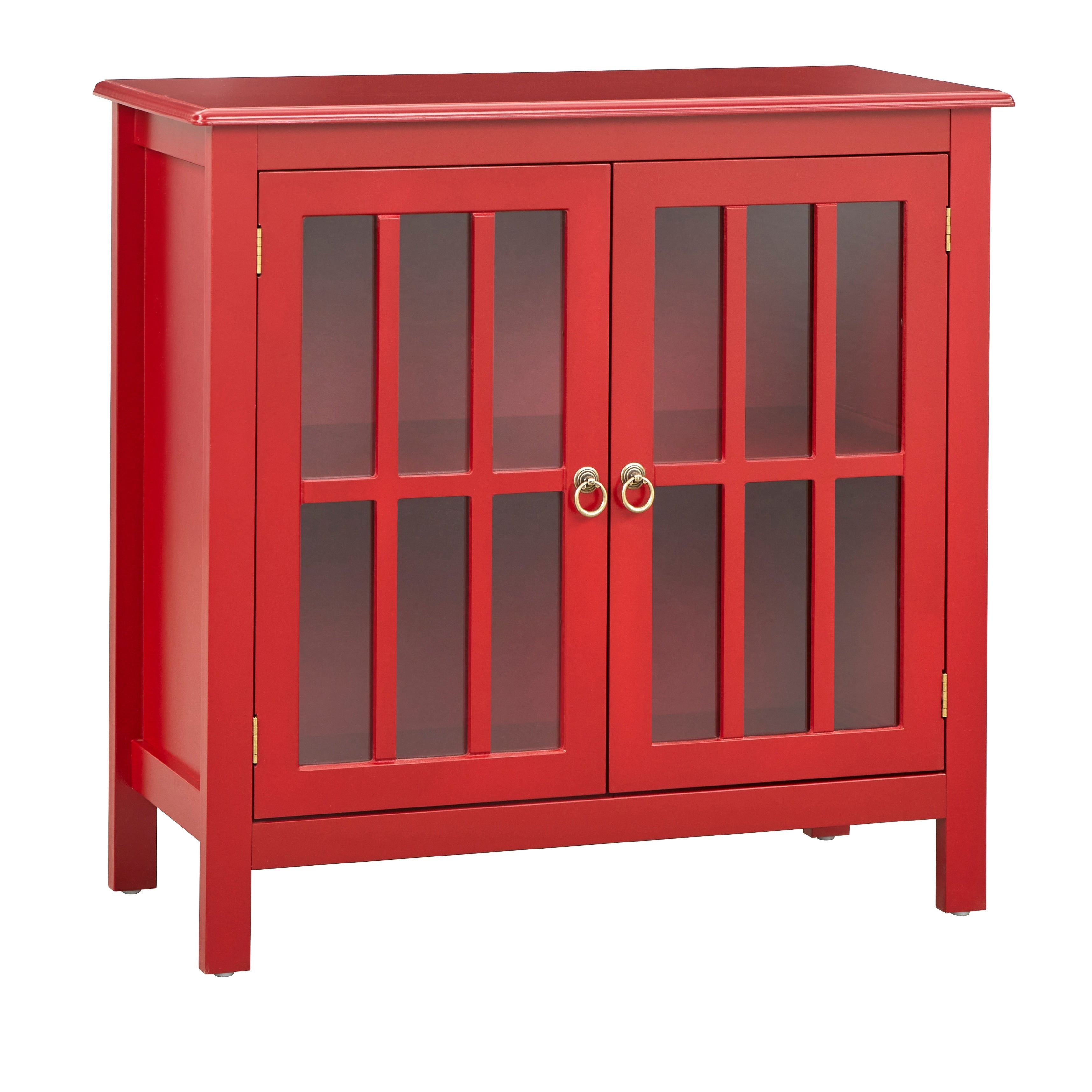 Simple living portland glass door cabinet hotsell