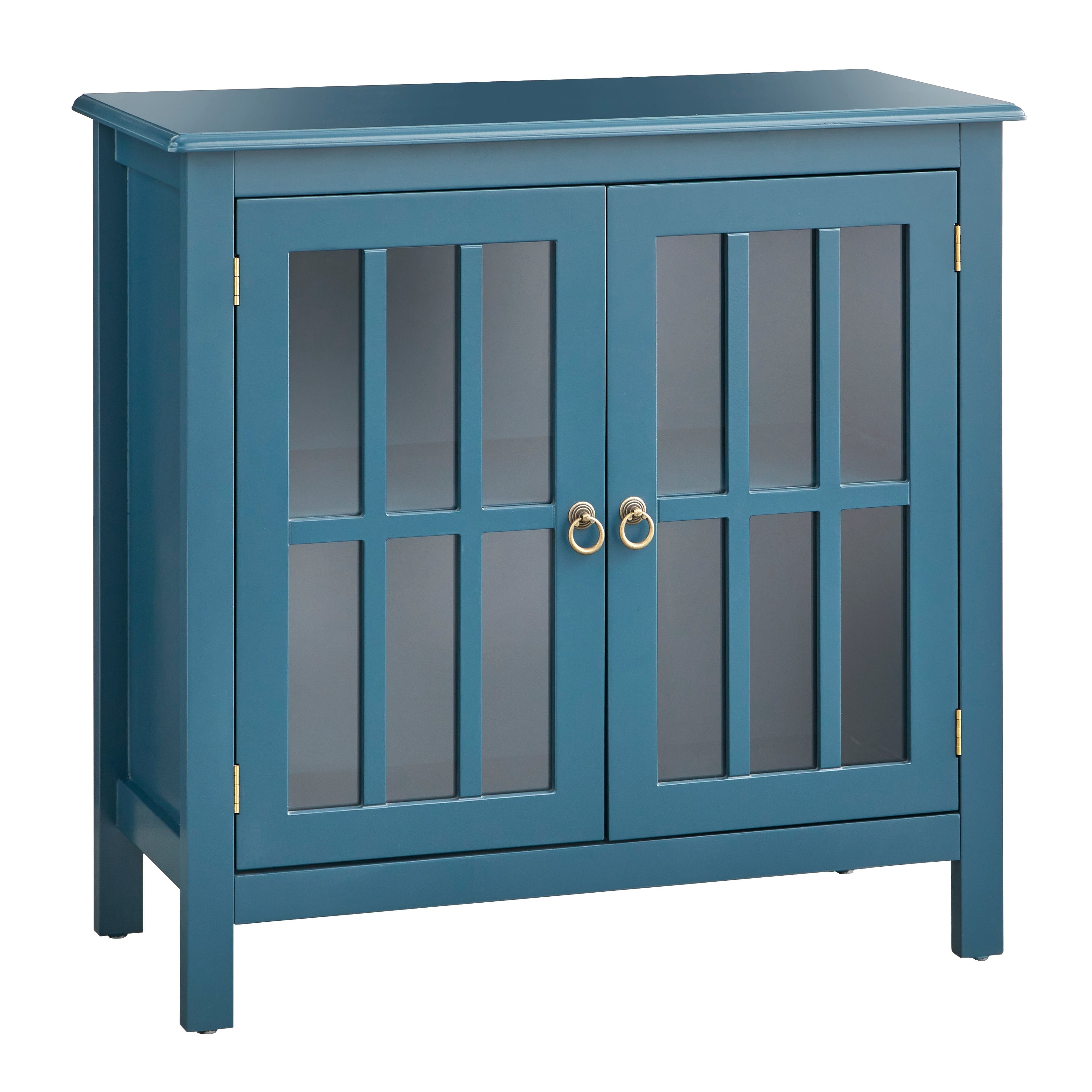 Simple living portland glass door cabinet hotsell
