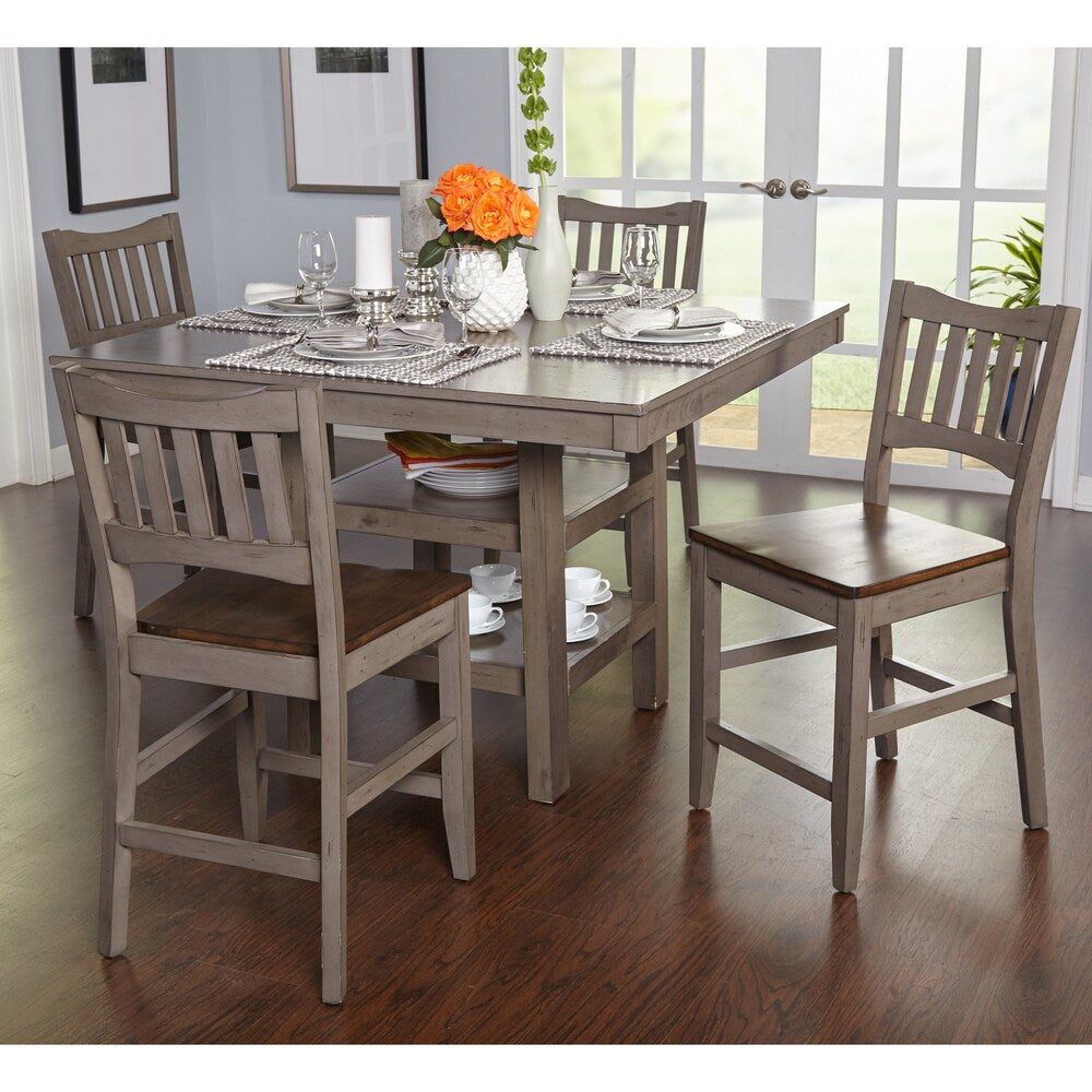 Simple Living Simon Counter Height Dining Table - Distressed Grey