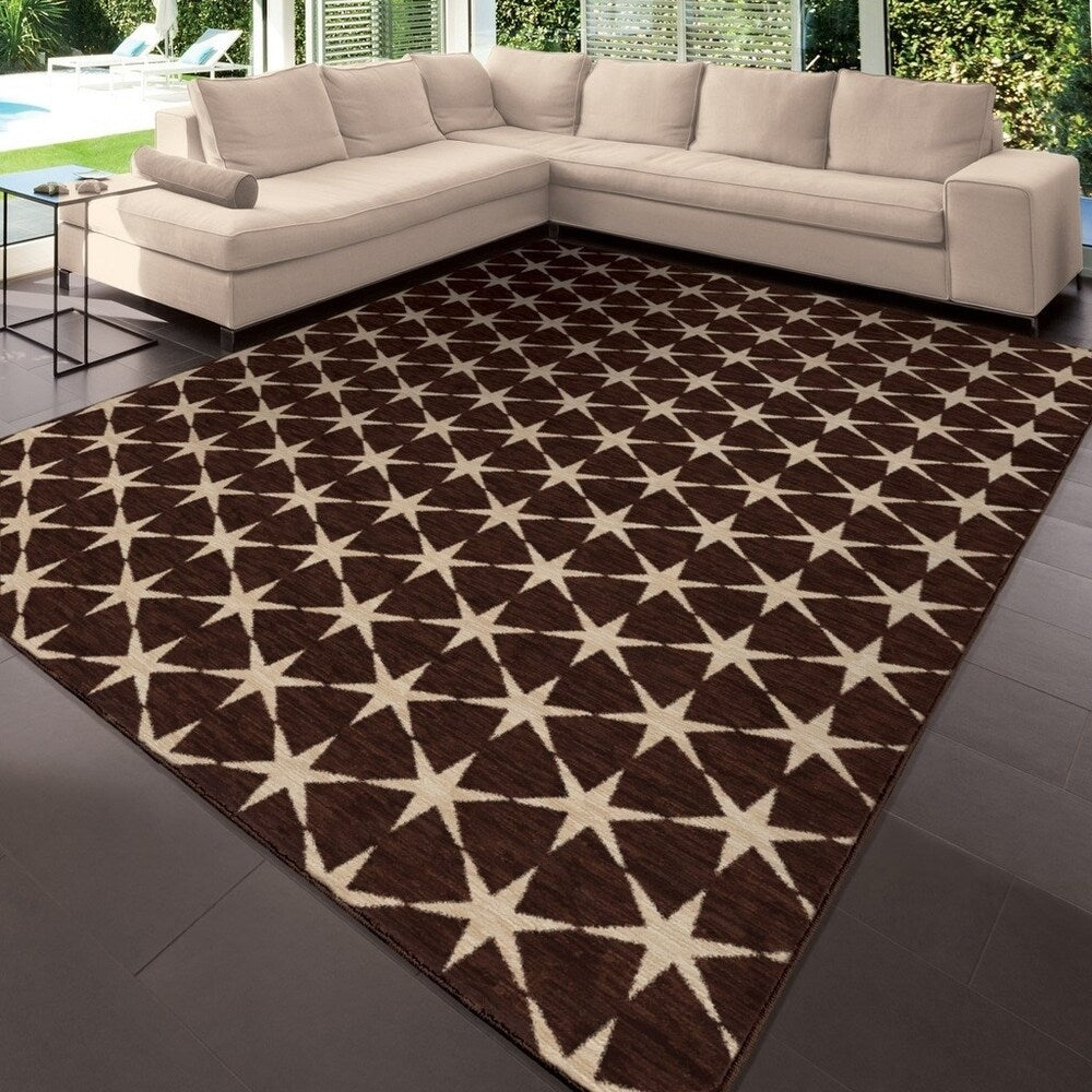 Simplicity Northstar Brown Area Rug