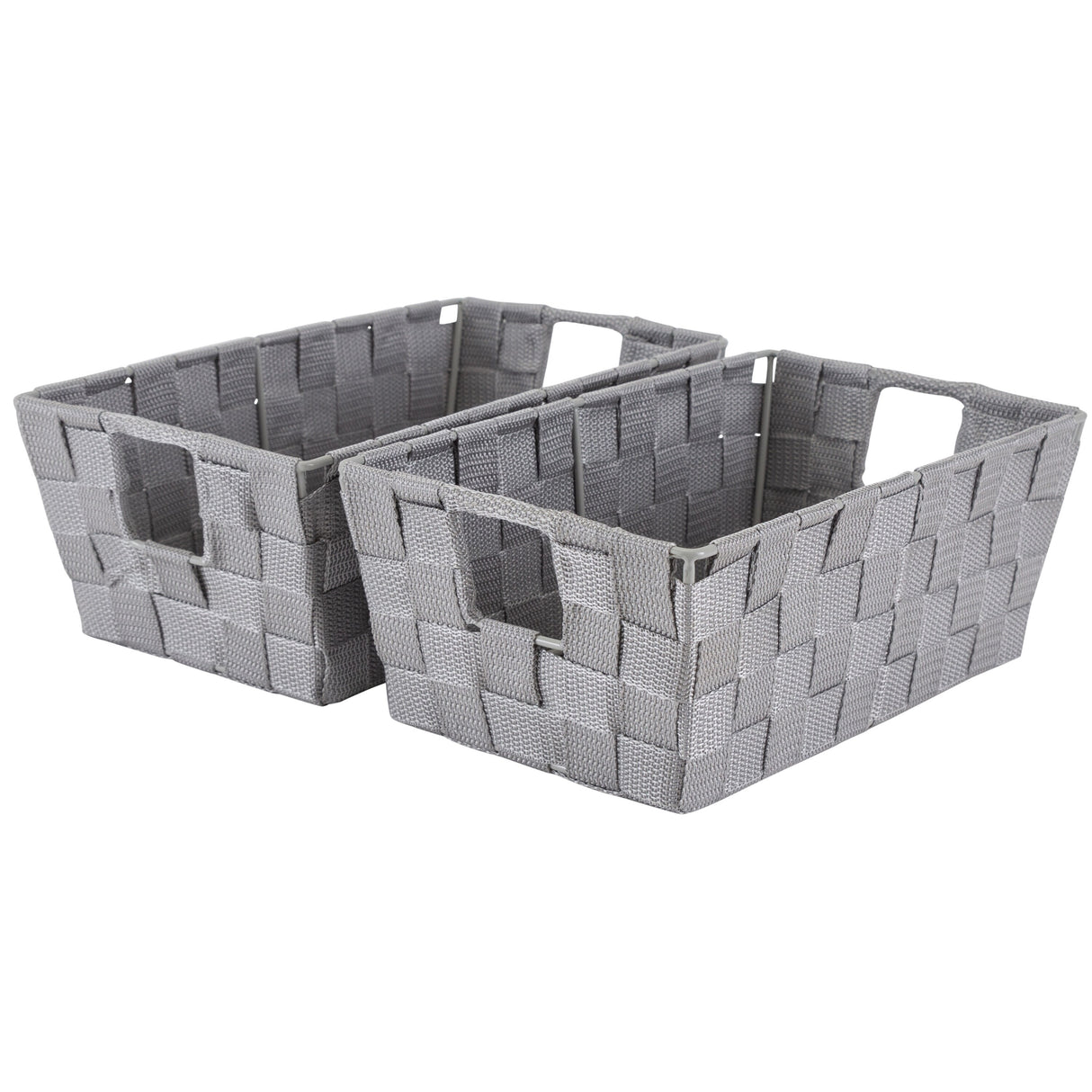Simplify 2 Pack Small Woven Storage Shelf Basket