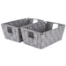 Simplify 2 Pack Small Woven Storage Shelf Basket