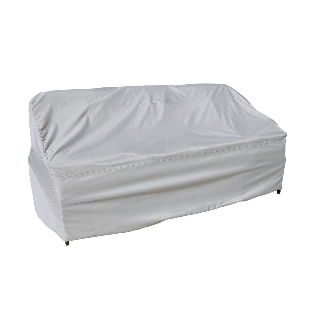 SimplyShade Grey Protective Patio Sofa Cover with Elastic