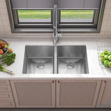 Sinber Undermount Double Bowl 304 Stainless Steel Kitchen Sink