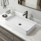Sinber White Ceramic Countertop Bathroom Vanity Vessel Sink