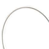 Sine 21 Inch Table Lamp, Modern Circle Ring LED, Sleek Silver Metal Base
