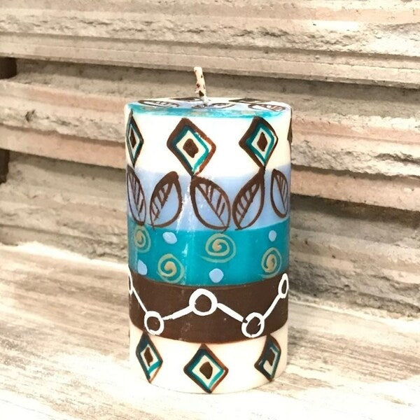 Single Boxed Handmade Pillar Candle - Maji Design (South Africa)