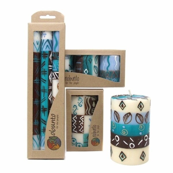 Single Boxed Handmade Pillar Candle - Maji Design (South Africa)