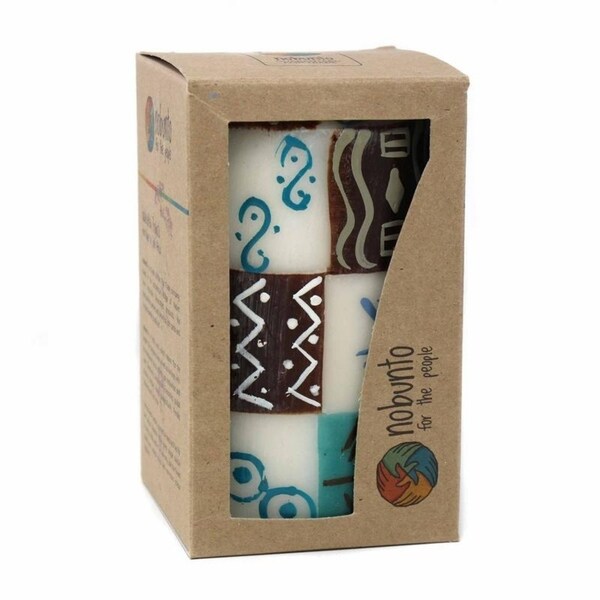 Single Boxed Handmade Pillar Candle - Maji Design (South Africa)