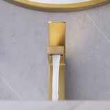 Single Handle Bathroom Faucet with Deck Plate Brass 1 Hole Modern Bathroom Sink Basin Faucets