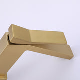 Single Handle Bathroom Faucet with Deck Plate Brass 1 Hole Modern Bathroom Sink Basin Faucets