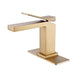 Single Handle Bathroom Faucet with Deck Plate Brass 1 Hole Modern Bathroom Sink Basin Faucets