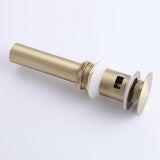 Single Handle Bathroom Faucet with Pop-up Drain 1 Hole Brass Modern Bathroom Sink Basin Faucets