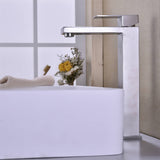 Single Handle Bathroom Vessel Faucet Brushed Nickel Single Hole Bathroom Vessel Sink Faucet Modern Basin Vanity High Taps