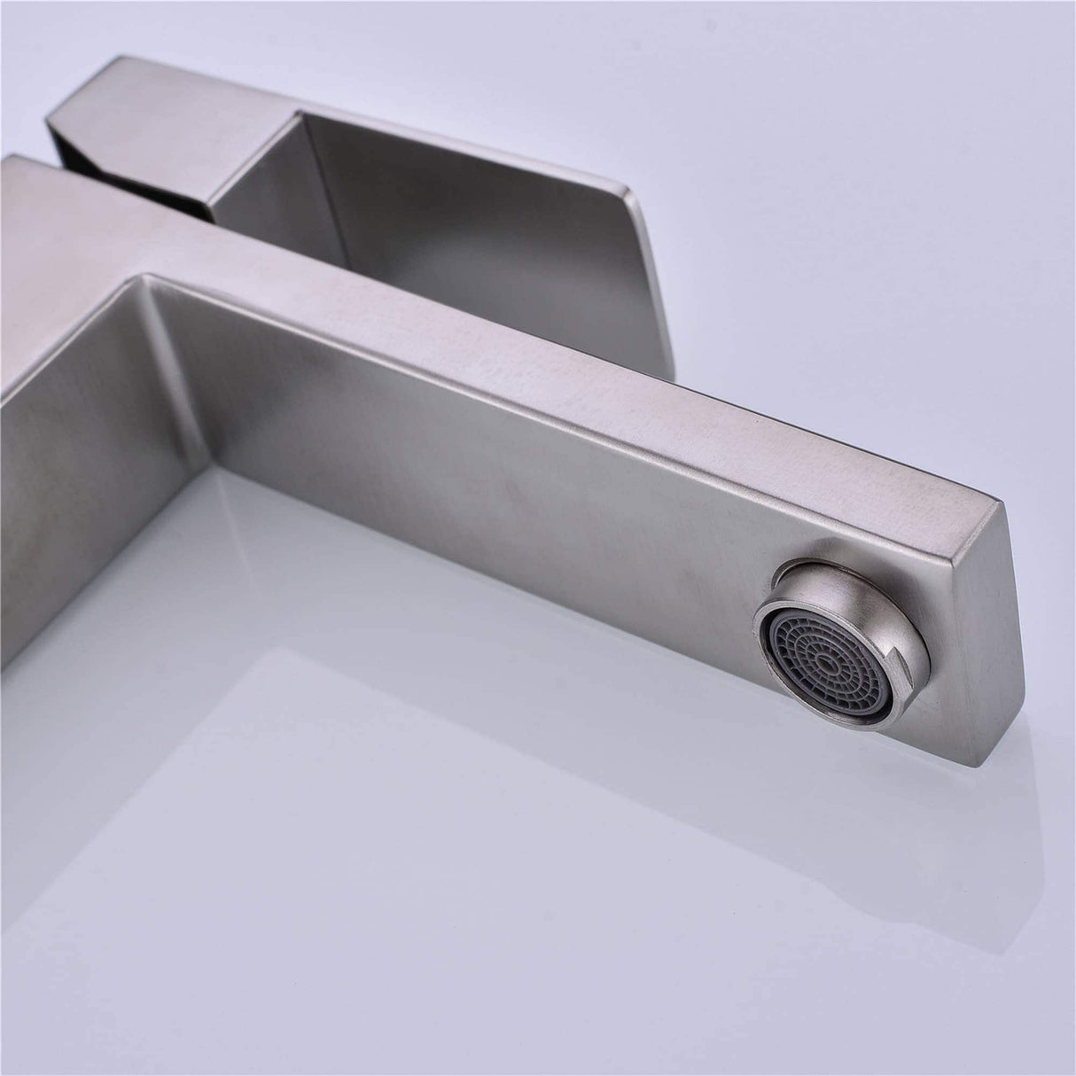 Single Handle Bathroom Vessel Faucet Brushed Nickel Single Hole Bathroom Vessel Sink Faucet Modern Basin Vanity High Taps