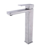 Single Handle Bathroom Vessel Faucet Brushed Nickel Single Hole Bathroom Vessel Sink Faucet Modern Basin Vanity High Taps