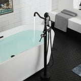 Single Handle Classical Freestanding Bathtub Faucet with Hand Shower Hand