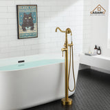 Single Handle Classical Freestanding Bathtub Faucet with Hand Shower Hand