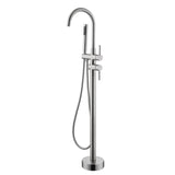 Single Handle Floor Mounted Gooseneck Freestanding Tub Filler