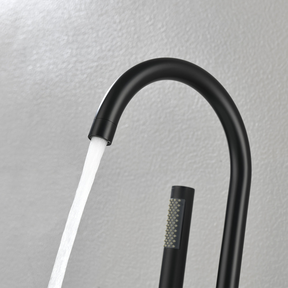 Single Handle Floor Mounted Gooseneck Freestanding Tub Filler