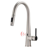 Single Handle Motion Sensor Activated Kitchen Sink Faucet