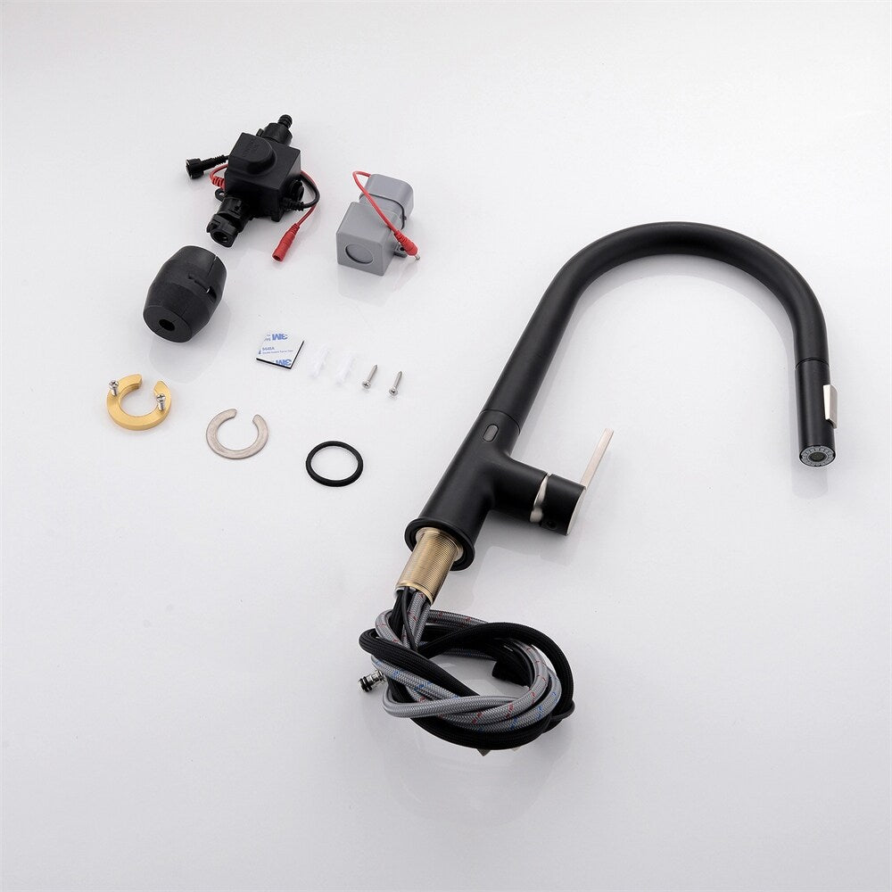 Single Handle Motion Sensor Activated Kitchen Sink Faucet
