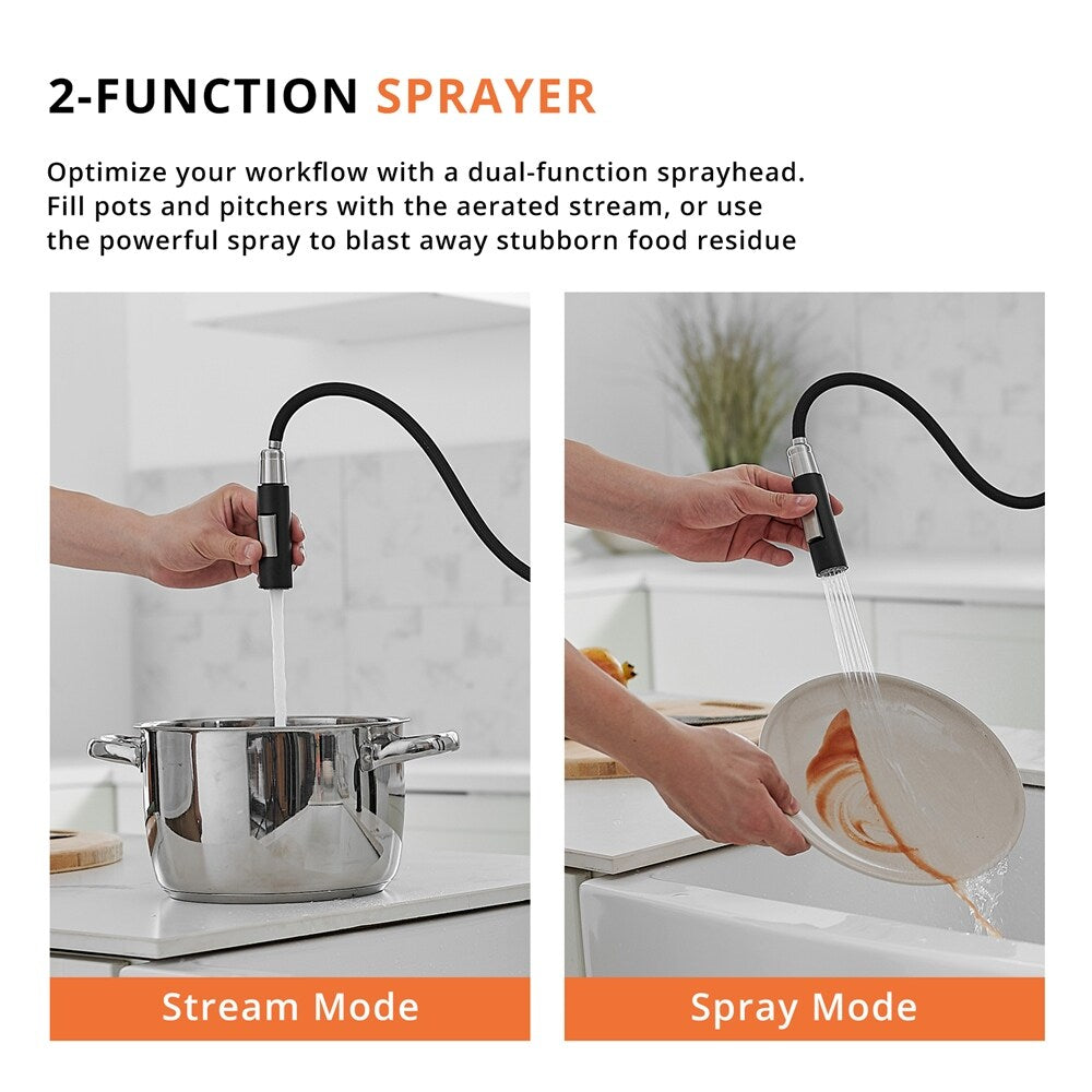 Single Handle Motion Sensor Activated Kitchen Sink Faucet