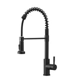 Single-Handle Pull Down Sprayer Kitchen Faucet in Black
