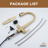 Single Handle Pull-Down Sprayer Kitchen Faucet