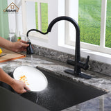 Single Handle Pull-Down Sprayer Kitchen Faucet