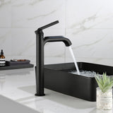 9-12" H Solid Brass Single Handle Bathroom Sink Faucet