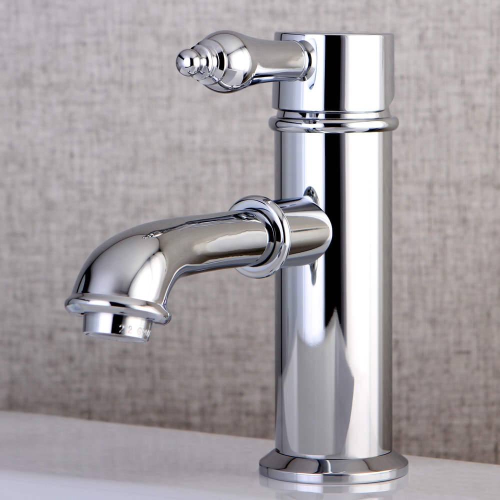 Kingston Brass Single-Hole Chrome Bathroom Faucet - Silver