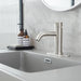 Single Hole Single-Handle Bathroom Faucet with Deck Plate