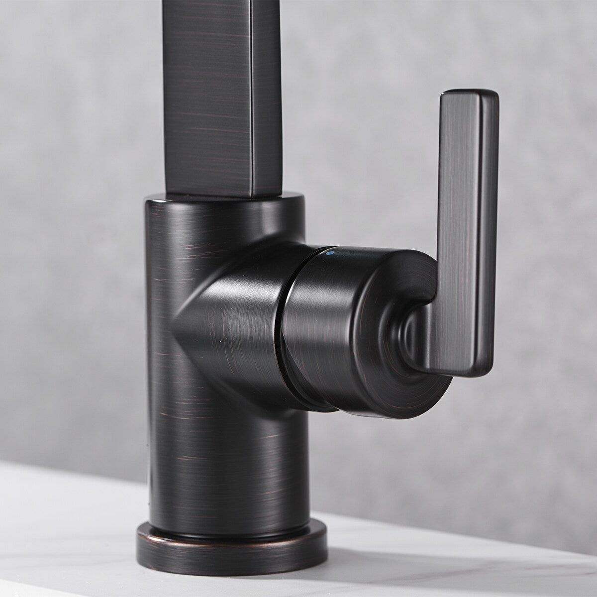 Luxier BSH14-S Single Handle Single Hole Bathroom Faucet with Drain